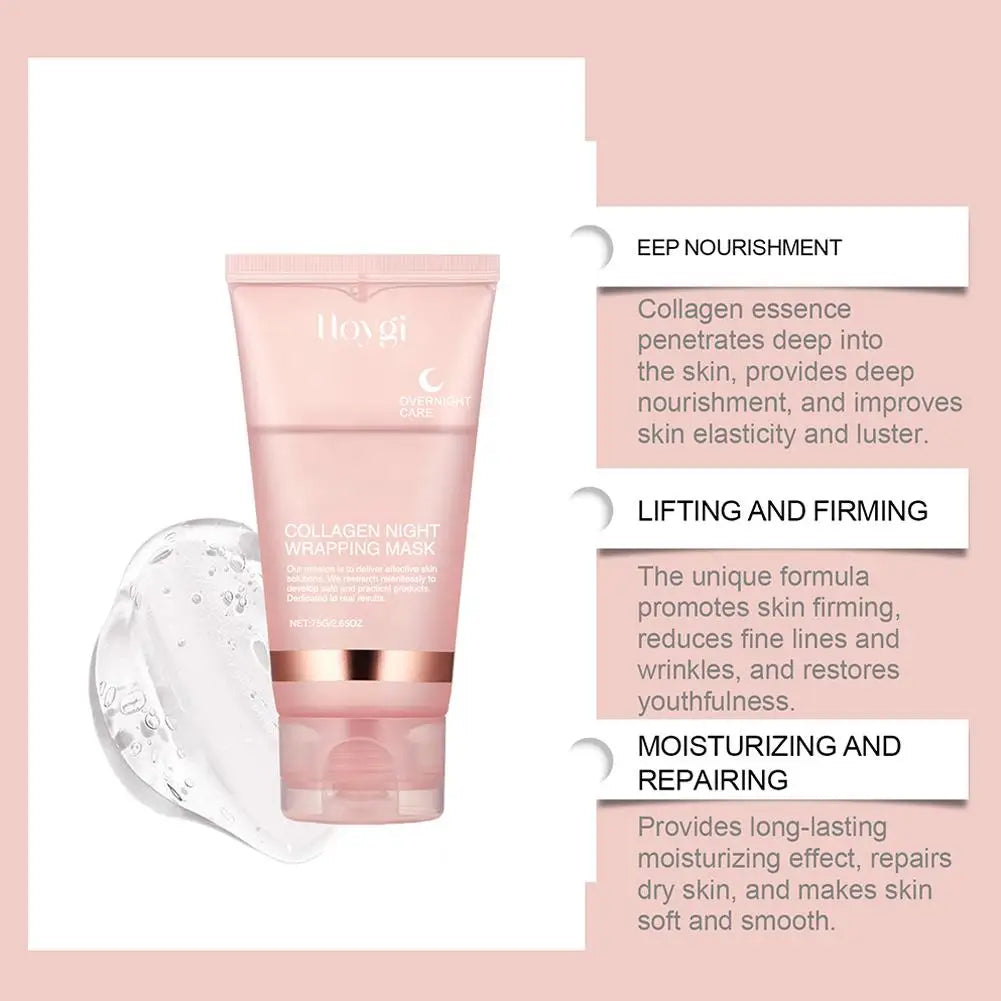 Collagen Overnight Wrapping Mask – Glass Skin Peel-Off