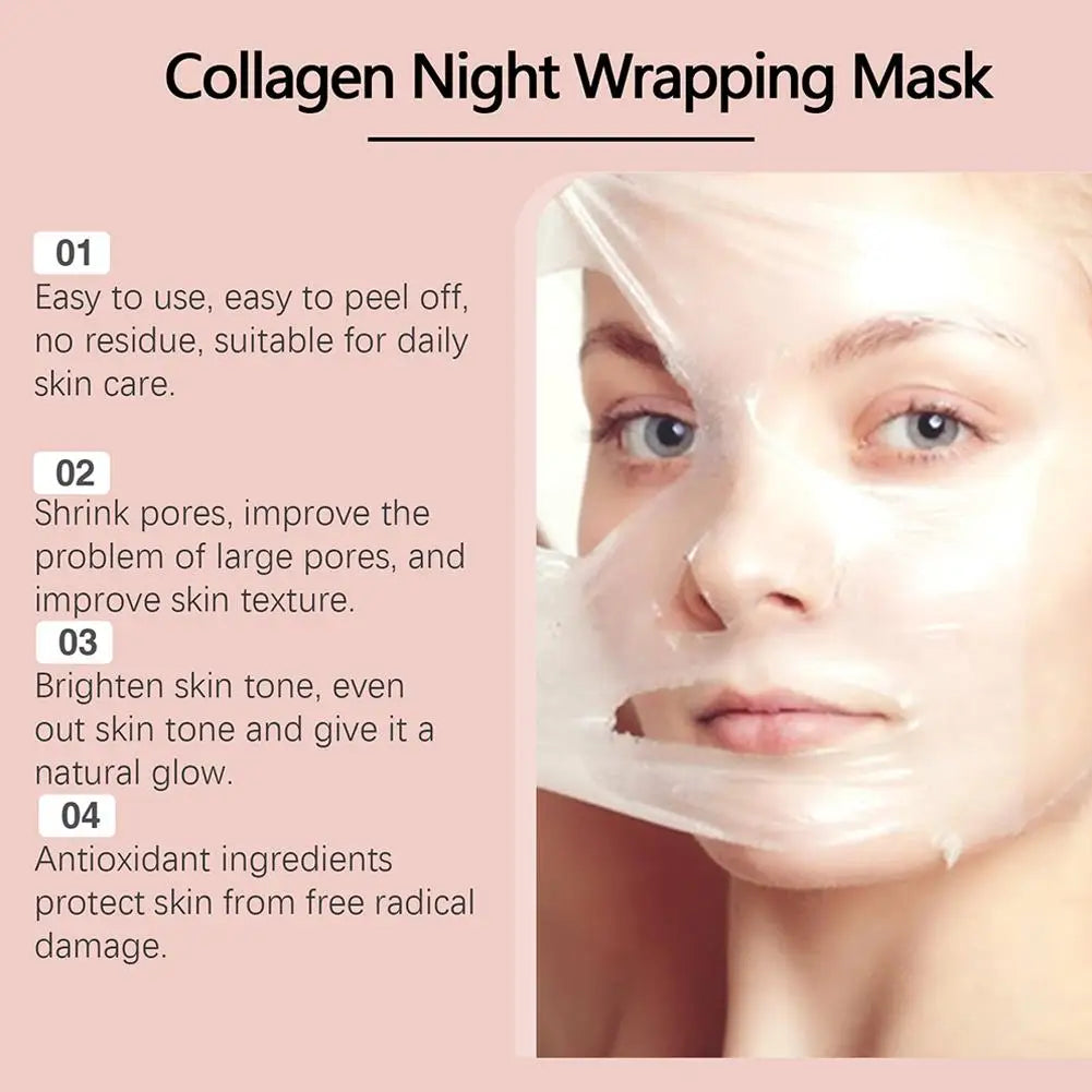Collagen Overnight Wrapping Mask – Glass Skin Peel-Off
